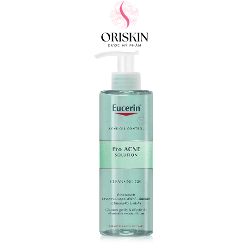 Eucerin Gel Rửa Mặt Ngăn Ngừa Mụn Loại Bỏ Nhờn Eucerin Pro Acne Cleasing 400ml