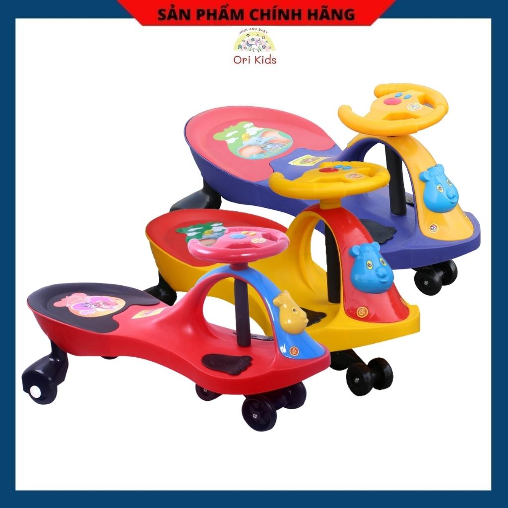 Xe lắc cho bé có nhạc cỡ đại cho bé chòi chân song long ori kids