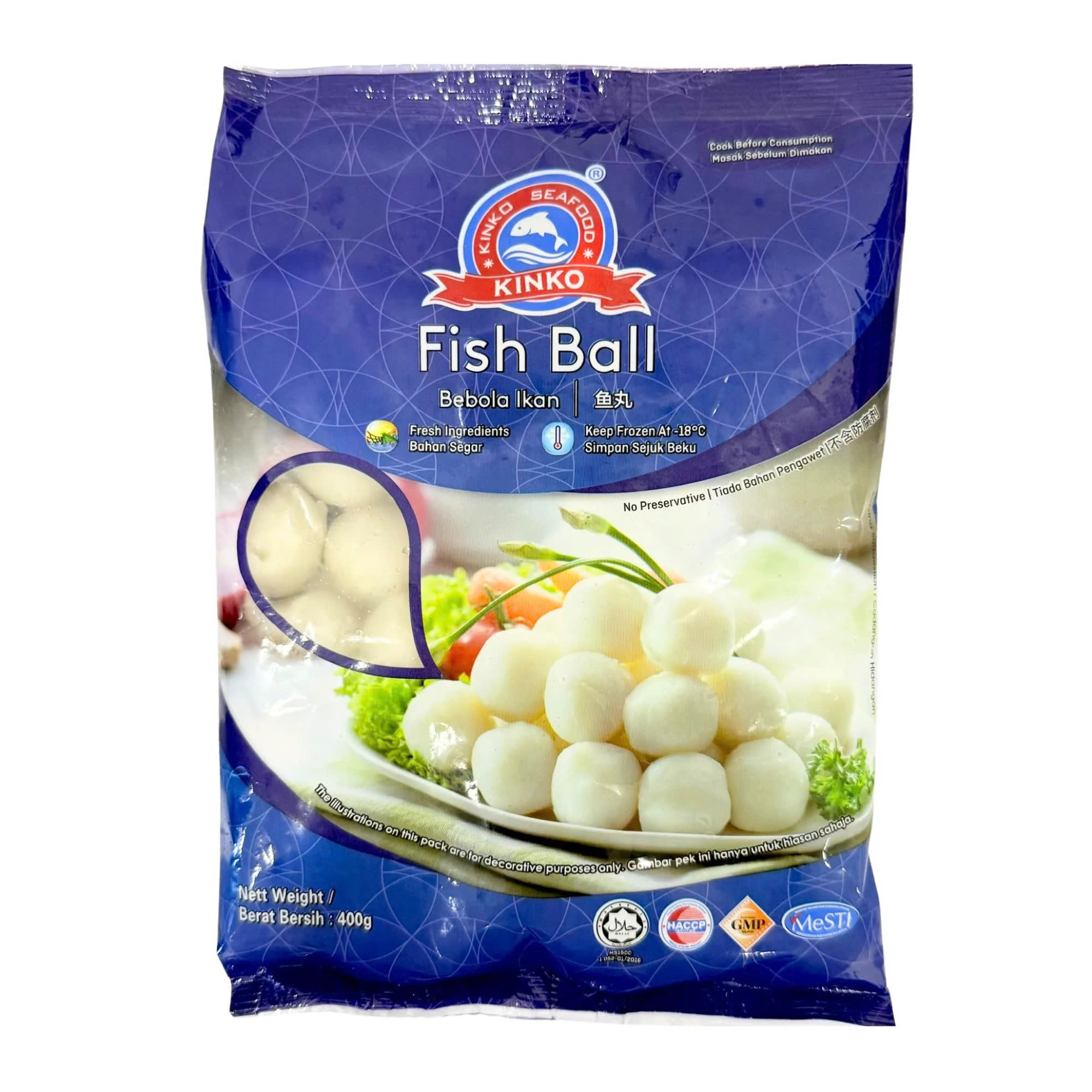 CÁ VIÊN KINKO nhập khẩu MALAYSIA - gói 400g (hỏa tốc HCM)