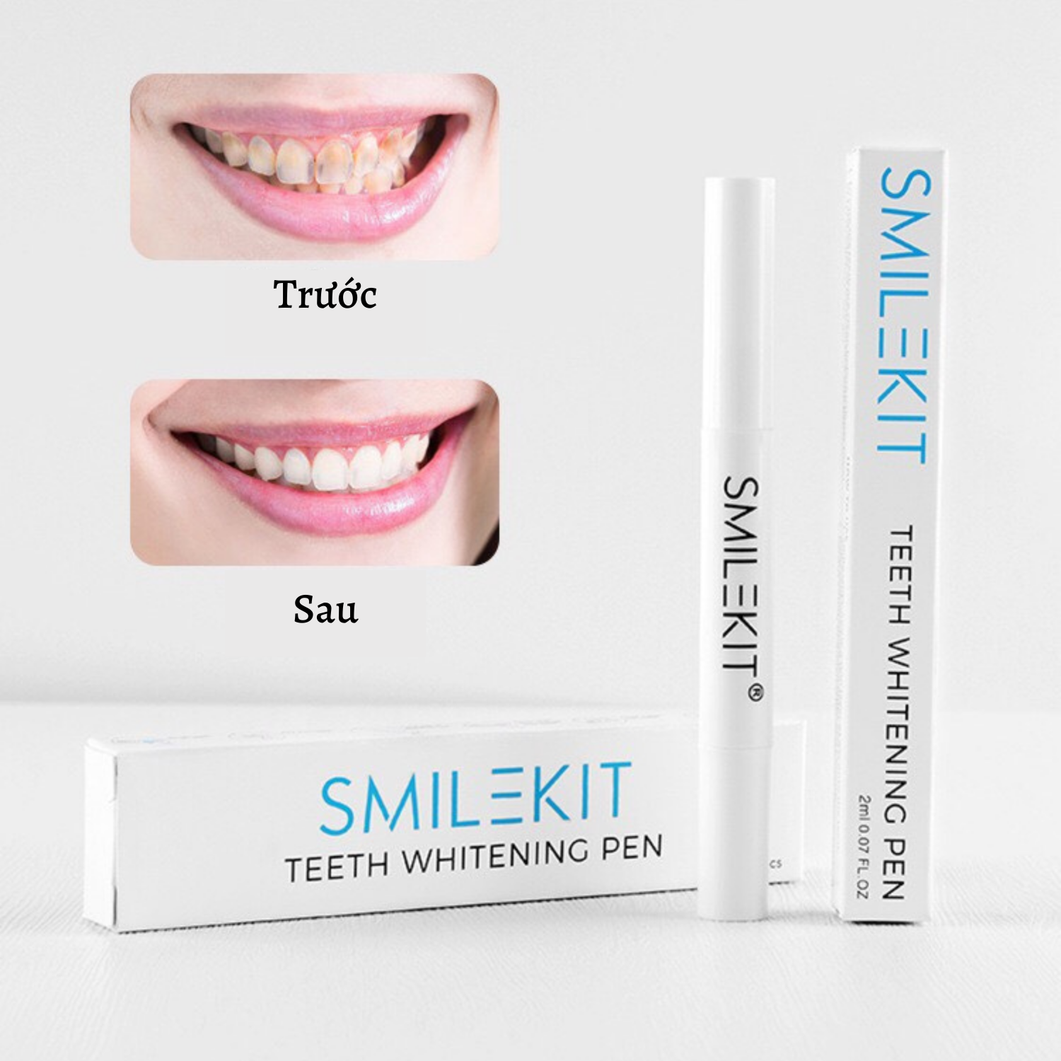 Bút smilekit gel làm trắng răng tại nhà cao cấp giúp tẩy trắng răng nhanh chóng, an toàn hiệu quả smile kit