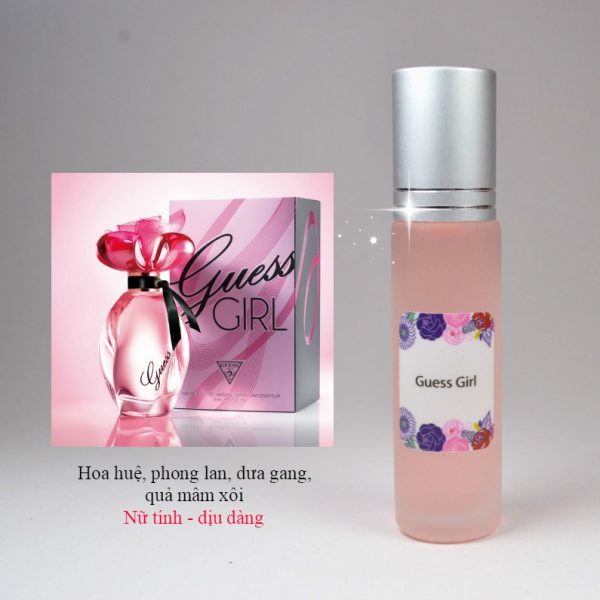 [HCM]Tinh Dầu Nước Hoa Pháp Guess Girl 10ml