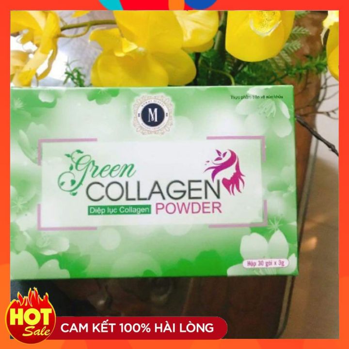 Diệp lục colagen - đẹp da hết mụn mờ thâm nám, bổ sung 1kg rau xanh