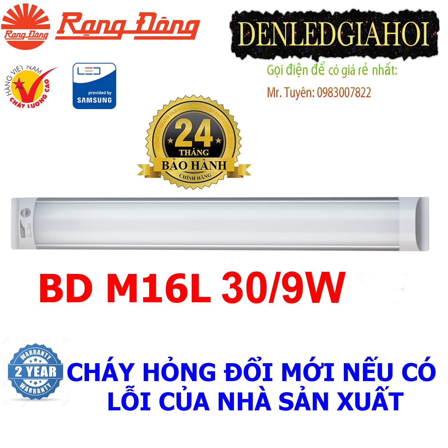 Đèn tuýp led bán nguyệt 9W dài 30cm Rạng Đông,