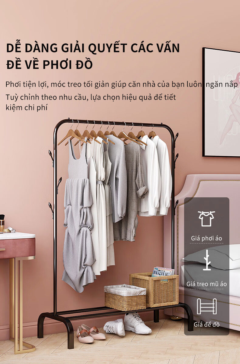 Kệ Treo Giá Treo Quần Áo , Đa Dạng Mẫu Mã Kích Thước Màu Sắc,Ống Thép  Carbon Được Làm Lớn,Phơi Quần Áo/Để Đồ/Treo Túi/Để Giày | Lazada.Vn