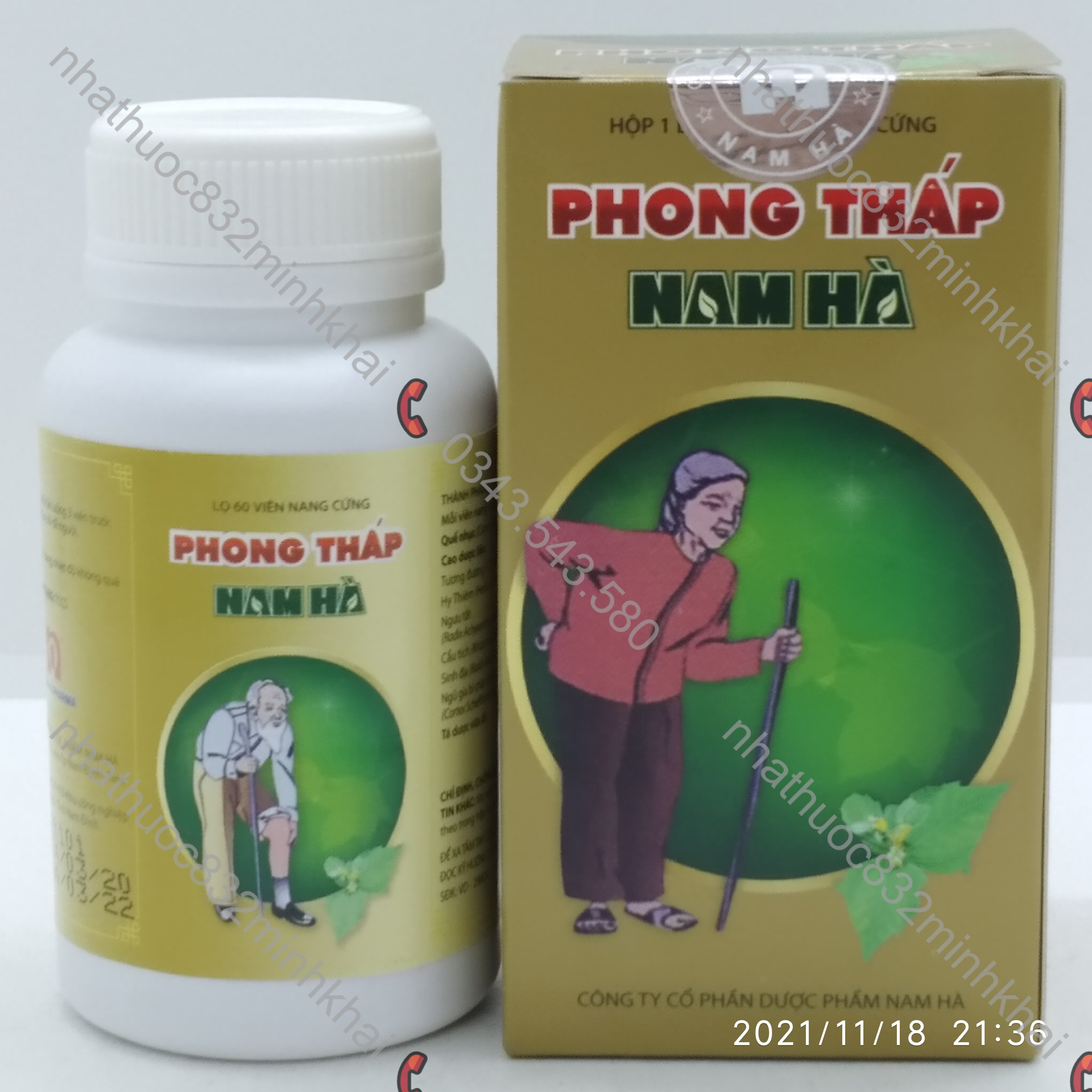 Phong Thấp Nam Hà lọ 60 viên nang cứng