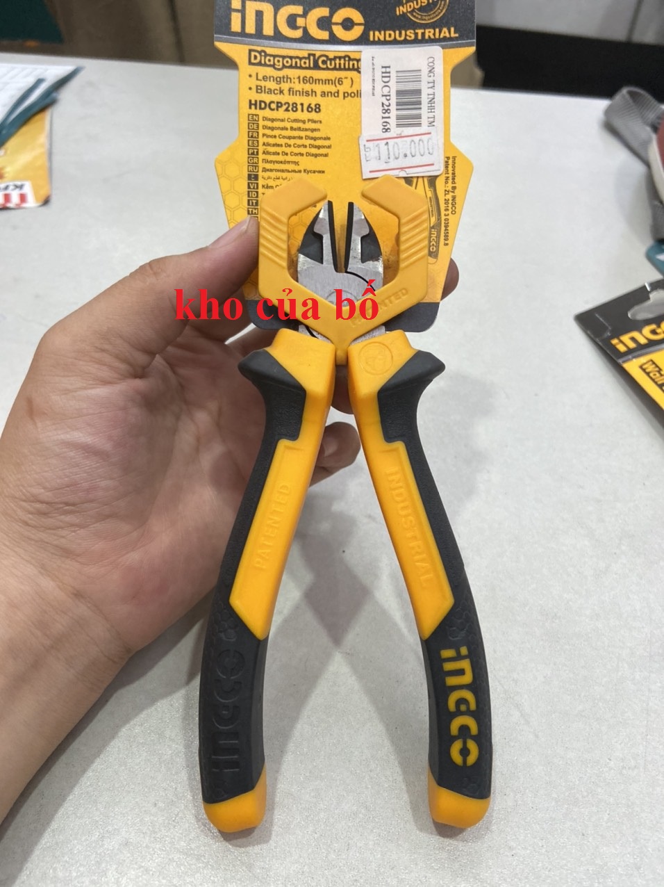 Kềm cắt 6''/160mm ingco hdcp28168