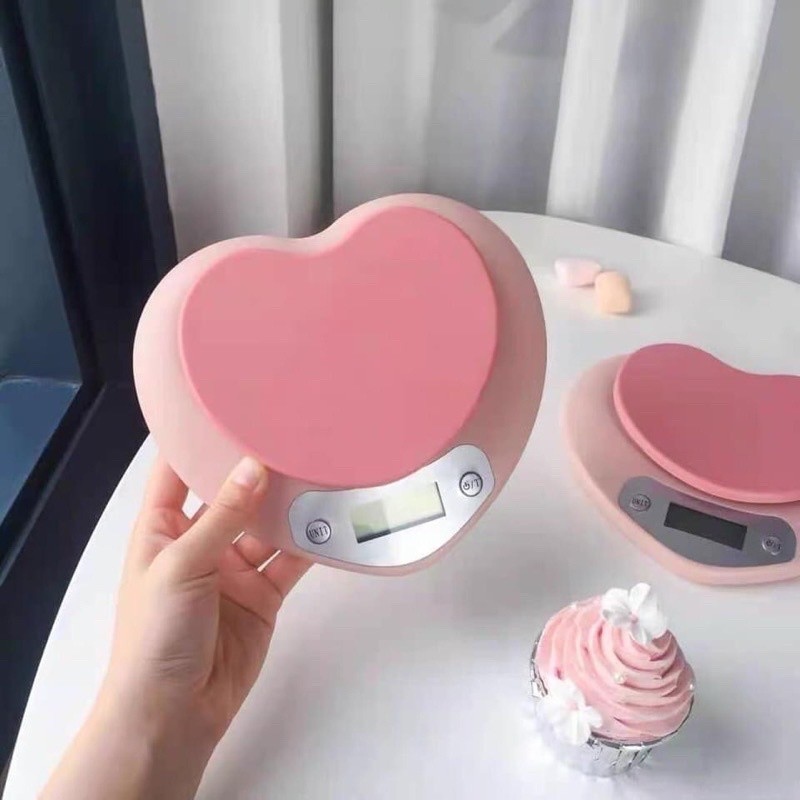 cân tiểu ly trái tim hồng siêu xinh hot 2021 4