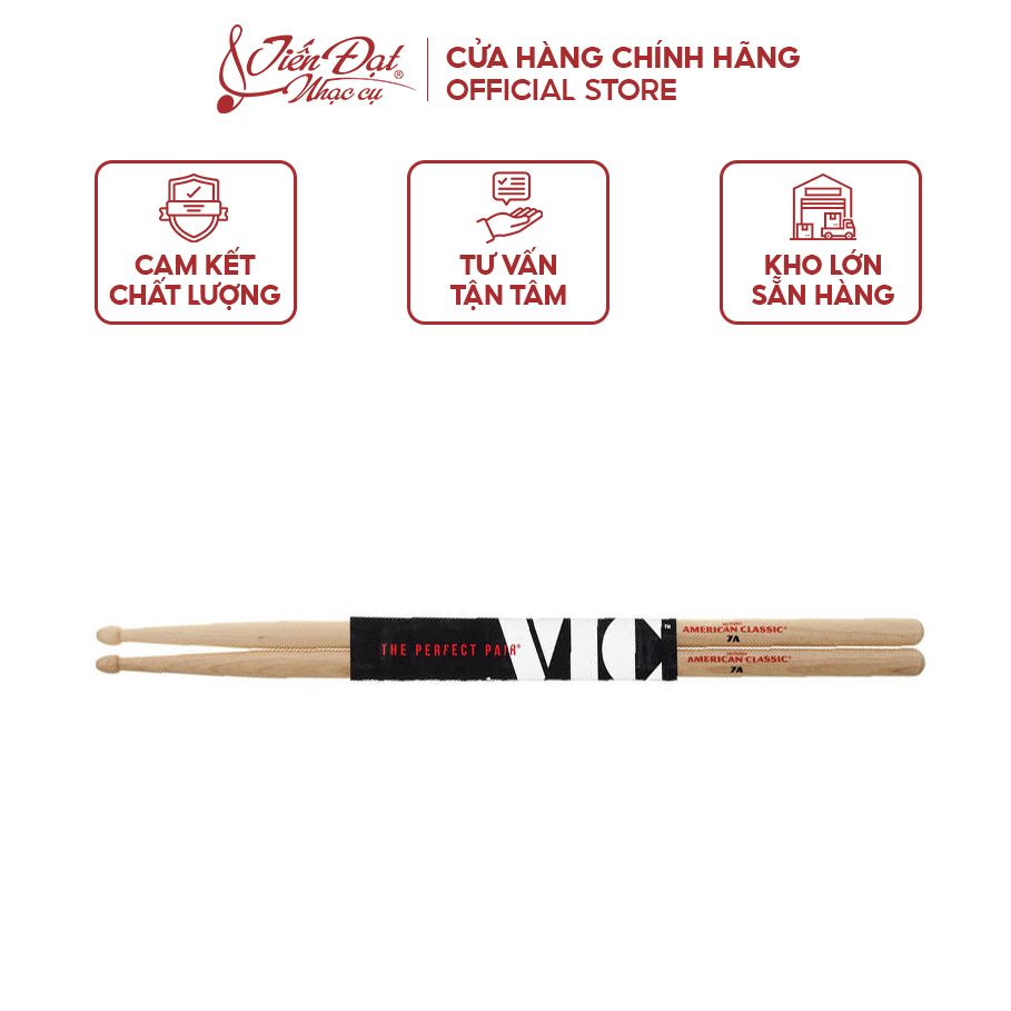 Dùi Trống Nhập Khẩu Vic Firth Hickory American Classic 7A
