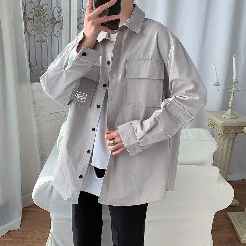 [HCM]ÁO KHOÁC SƠ MI CHẤT KA KI CAO CẤP MẪU MỚI CHO BẠN TRẺ PHOM RỘNG CÁ TÍNH