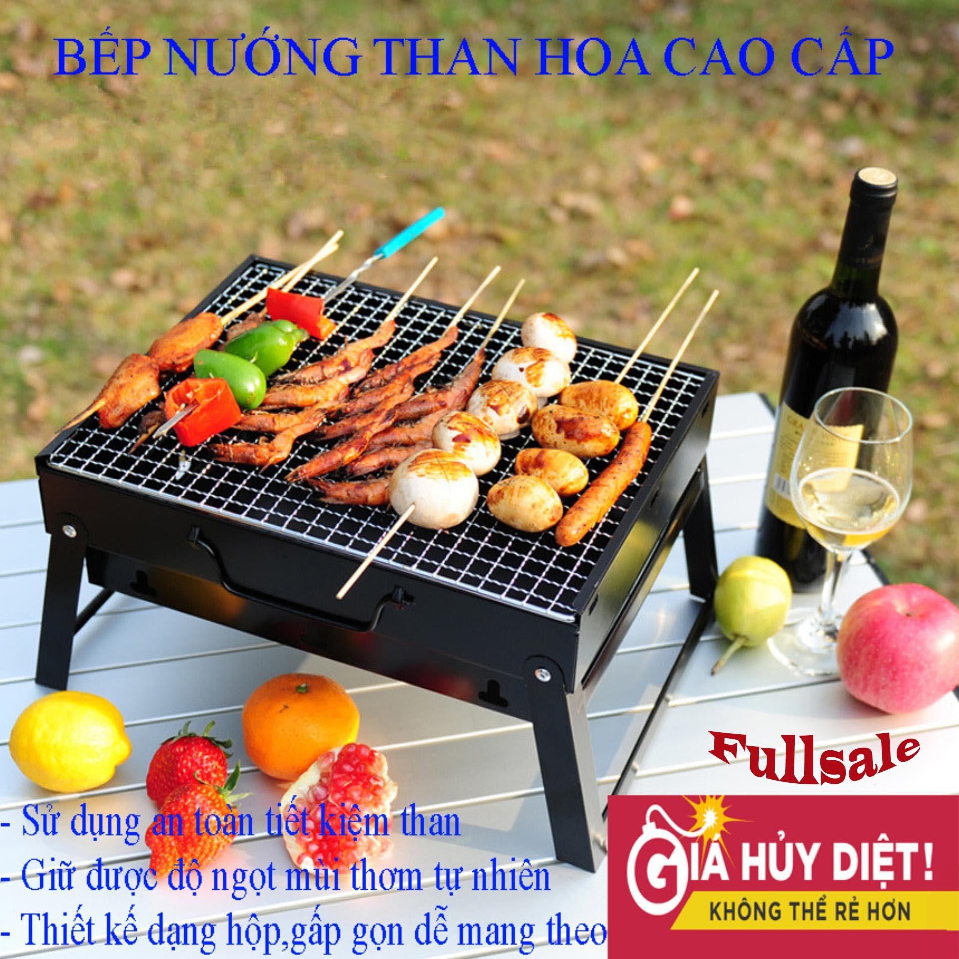 ( LOẠI 1 VIP )Bếp nướng than hoa vuông xếp gọn, CHẤT LIỆU THÉP CAO CẤP, TIỆN LỢI CHO MANG THEO DU LỊCH, ( BẢO HÀNH 1 ĐỔI 1)