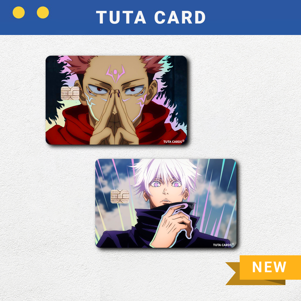 MIẾNG DÁN SKIN/ STICKER thẻ ATM, ngân hàng, chung cư, thẻ xe, HOLOGRAM ( JUJUSTU KAISEN  ) | TUTA CARDS