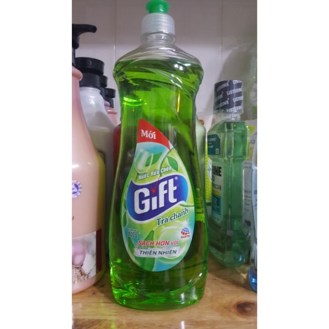 Nước rửa chén Gift hương chanh và hương trà xanh 800g
