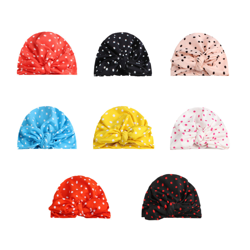Mũ turban có nơ cho bé gái(0-10tháng)
