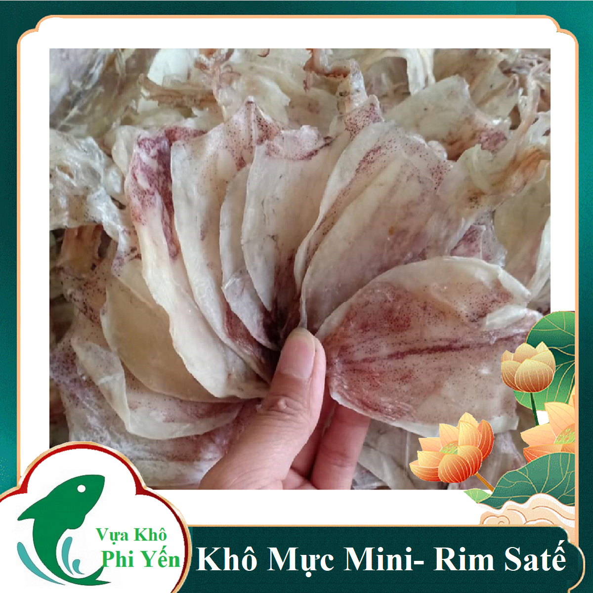 Mực đồng tiền – khô mực size mini – khô mực cà mau – khô mực rim me