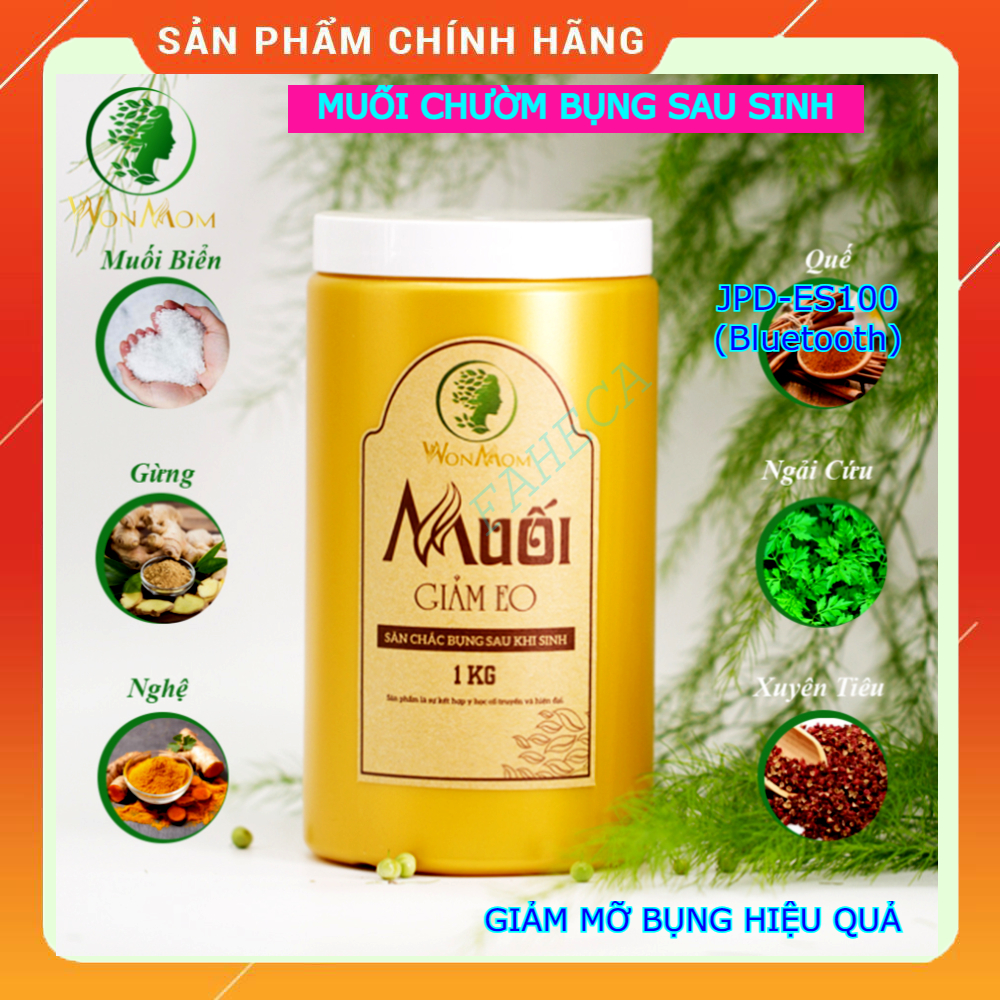 Muối thảo dược chườm bụng sau sinh WONMOM giảm eo, giảm mỡ bụng, săn chắc bụng, co hồi tử cung, làm ấm bụng