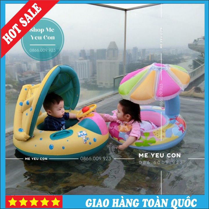 ❤️RẺ SẬP SÀN❤️ Phao Bơi Chống Lật Có Mái Che Cao Cấp Cho Bé, phao bơi hình ô tô, phao bơi giá rẻ cho bé đi biển, đi bơi, phao bơi an toàn cho bé