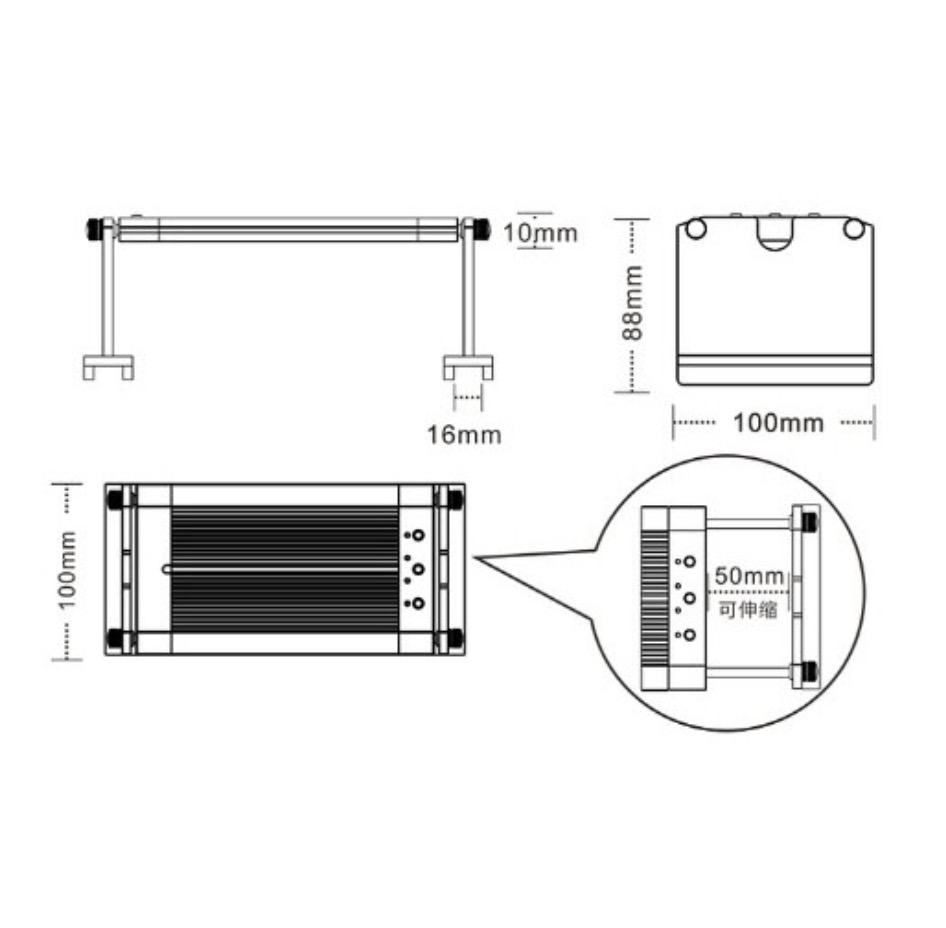 Đèn led week raptor wrgb v1200