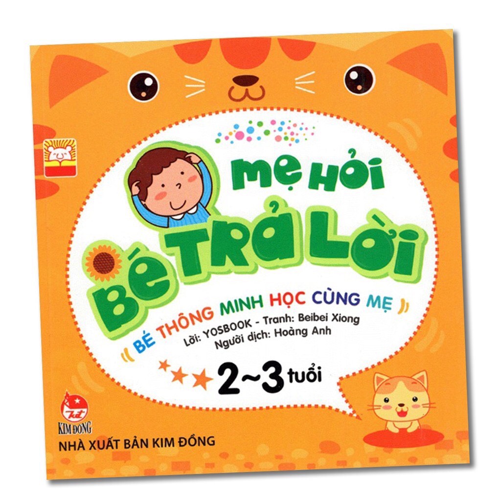 Sách - Mẹ hỏi bé trả lời Bộ 4 quyển Kim Đồng 2-3 tuổi
