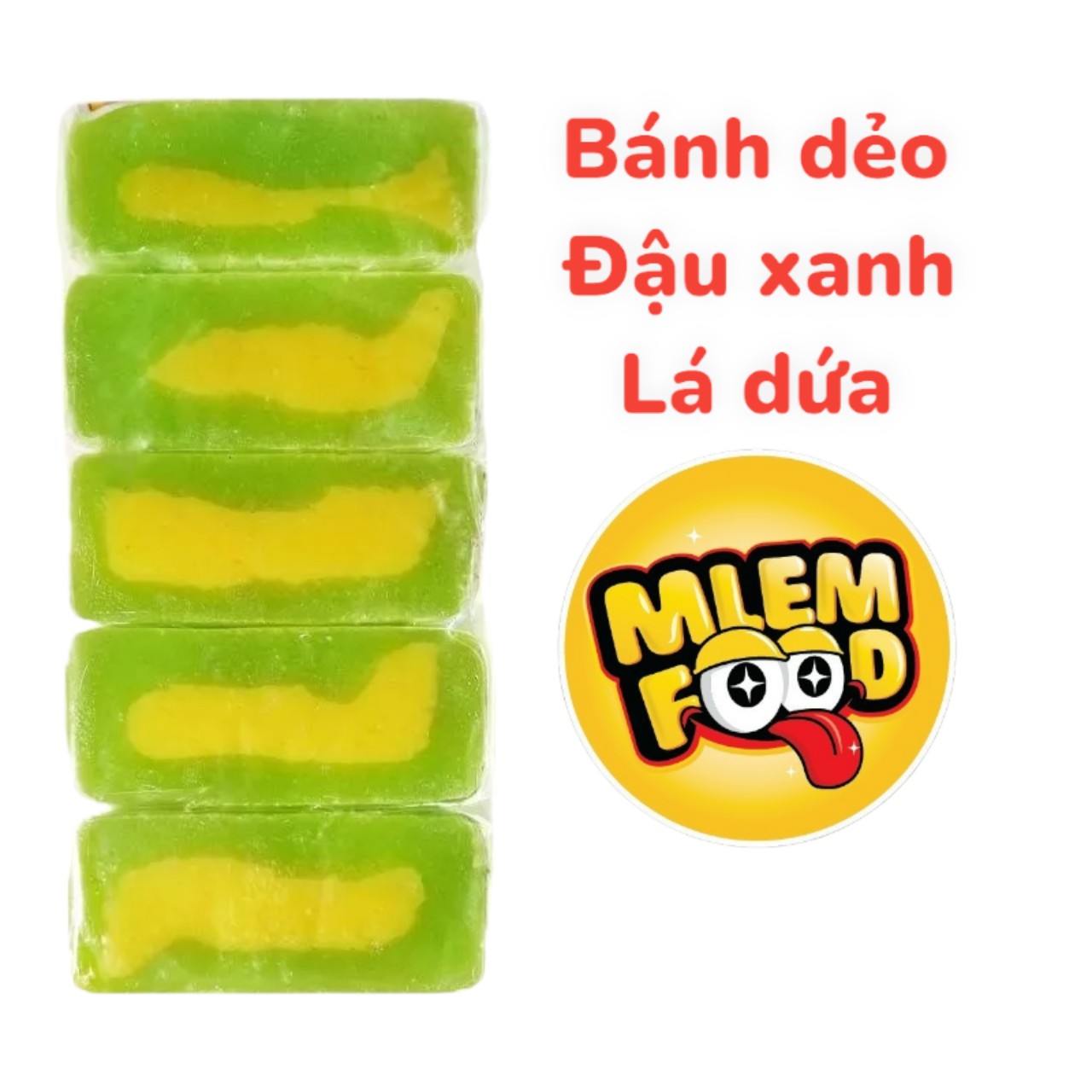 Bánh dẻo lá dứa đậu xanh thơm ngon tuyệt đỉnh nhà mlem food.