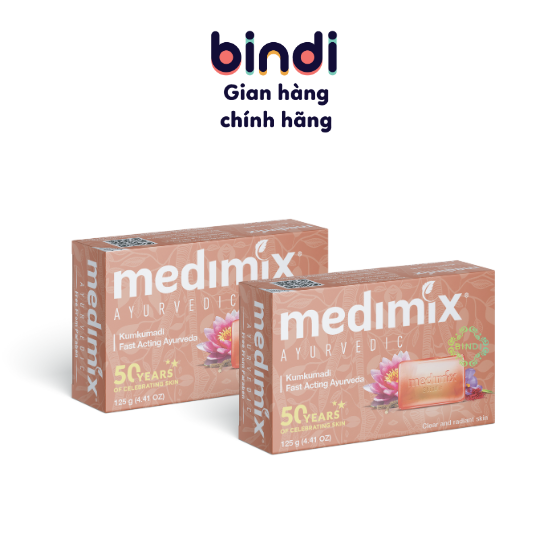  Set 2 xà phòng Medimix Kumkumadi Nghệ Tây 125g bánh 