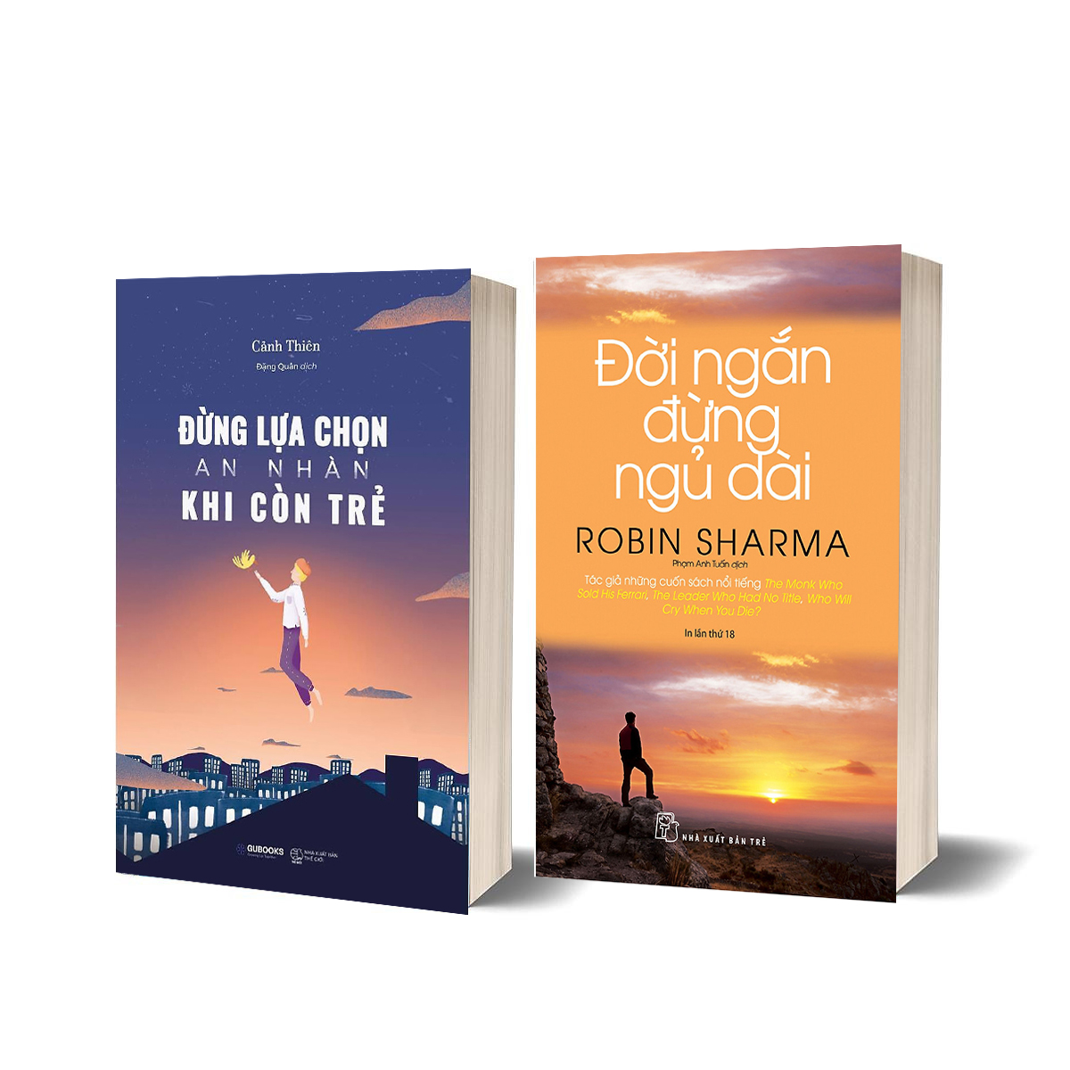 Sách combo 2 cuôn - Đừng Lựa Chọn An Nhàn Khi Còn Trẻ - Đời Ngắn Đừng Ngủ Dài + Tặng kèm bookamrk