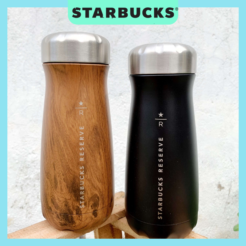 Bình giữ nhiệt STARBUCKS RESERVE màu đen hoặc vân gỗ dung tích 500ml