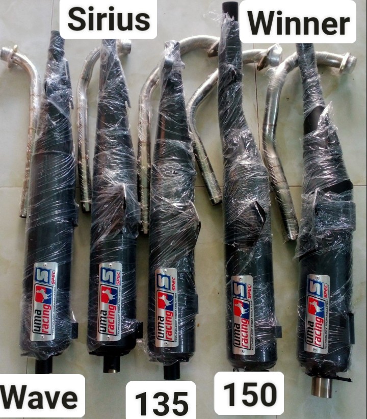 Pô UMA racing lắp các dòng xe máy.exciter 135-150-winner-sirius-wave-dream.