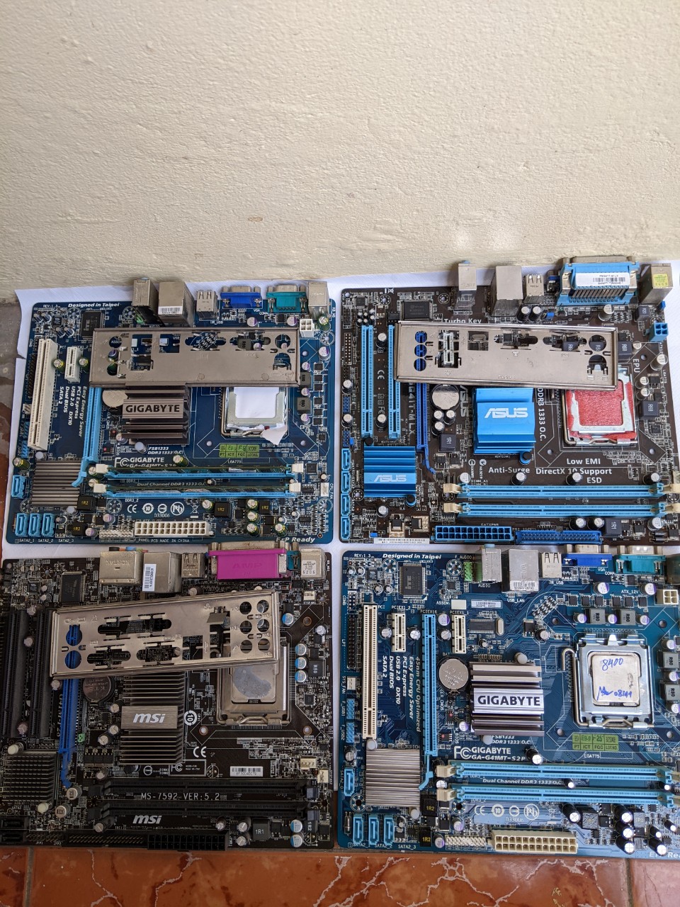 combo main g41, ram 4gb, chip e8400 giá rẻ