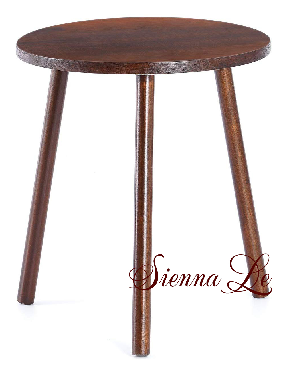 [Sienna Le] Đôn Gỗ, Kệ Giá Tròn Nhỏ Đỡ Chậu Hoa - Phong Cách Mid-Century - Bàn Trà Bàn Coffee Bàn Kê Đầu Giường Màu Nâu 40x30cm