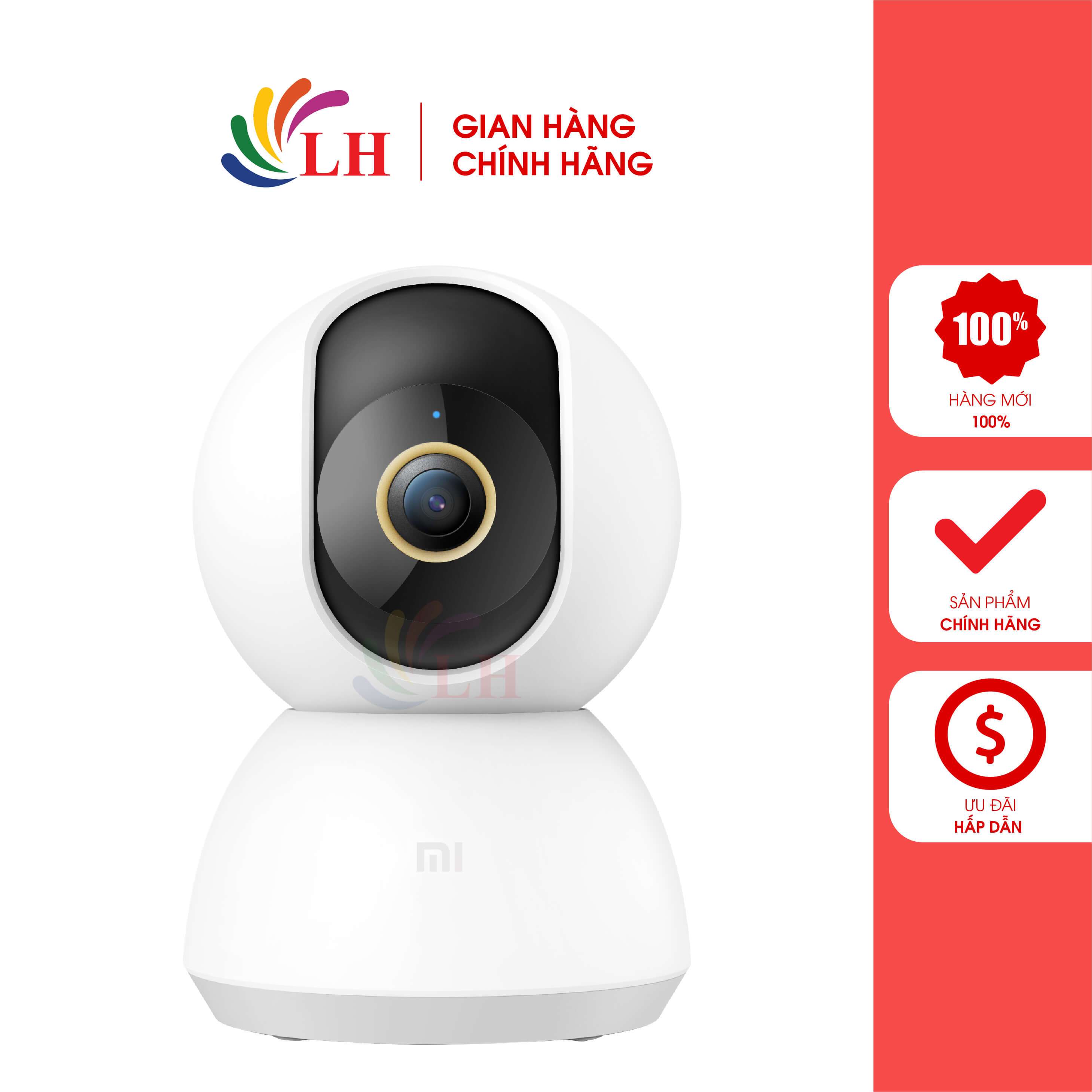 Camera quan sát 2K Xiaomi Mi 360° Home Security 2K BHR4457GL MJSXJ09CM - Hàng chính hãng - Thiết kế chống rung, Động cơ êm ái, Hoạt động mượt mà