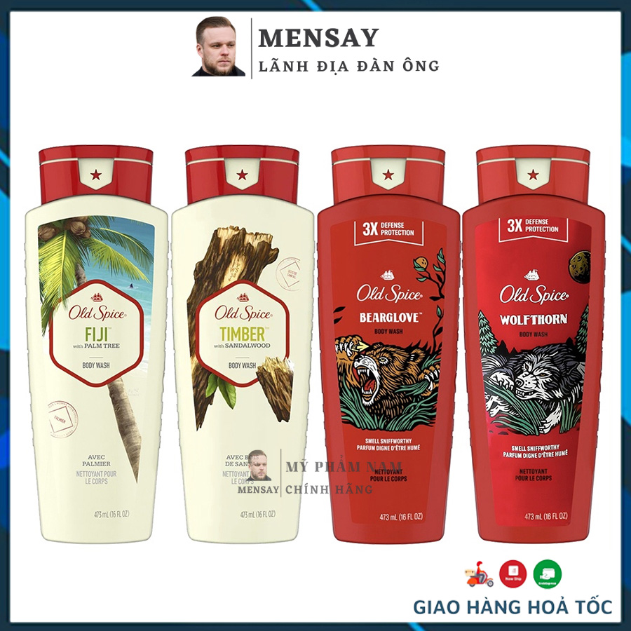 Sữa tắm Old Spice, gel tắm cao cấp Old Spice 473ml - nhập khẩu Mỹ
