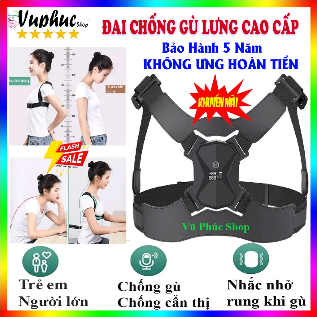 Đai lưng chống gù, đai chống gù lưng, đai đeo như áo chống gù lưng thông minh, cao cấp, đai chống đau lưng cho nam, nữ, trẻ em, người lớn, đai chống gù lưng điện tử, công nghệ Nhật Bản, dai chong gu lung tre em chính hãng.