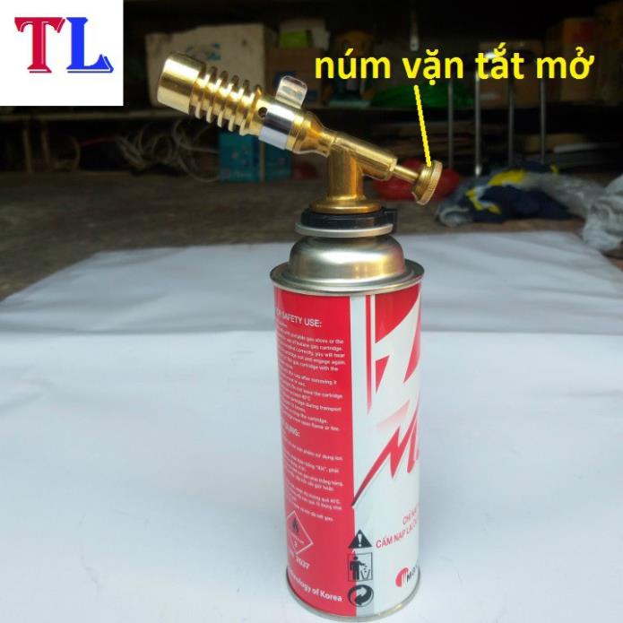 Đầu đèn khò gas mini 1300 độ bằng đồng độ bền cao - khò lửa mini khò 818