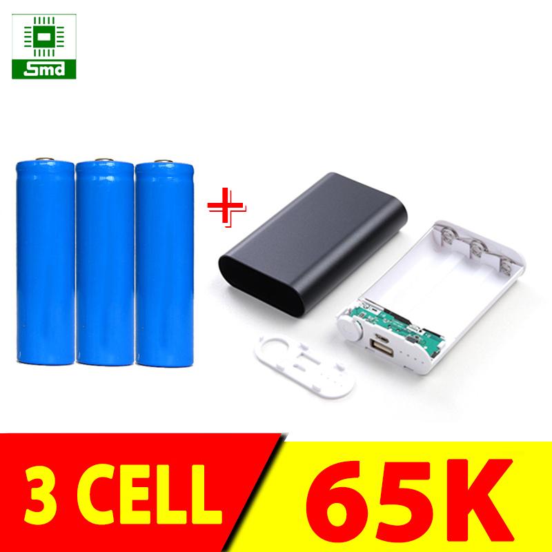 BOX SẠC DỰ PHÒNG 3 CELL VỎ NHÔM TẶNG KÈM PIN 1200MAH