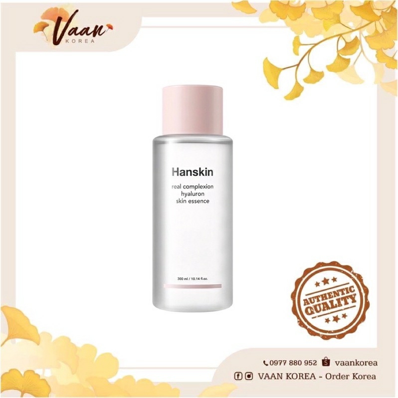 Nước thần Hanskin Real Complexion Hyaluron Skin Essence 300ml dưỡng ẩm và chống lão hóa