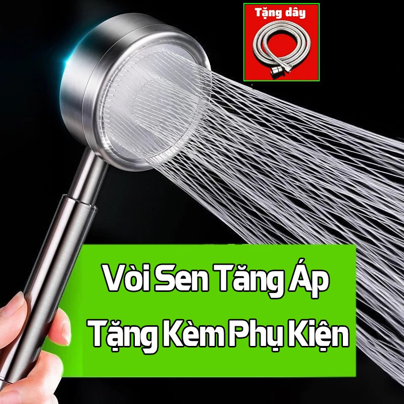 Vòi tắm hoa sen vòi sen tăng áp chất liệu INOX 304 siêu bền trong mọi môi trường. Bảo hành 1 đổi 1 tại Uniimart