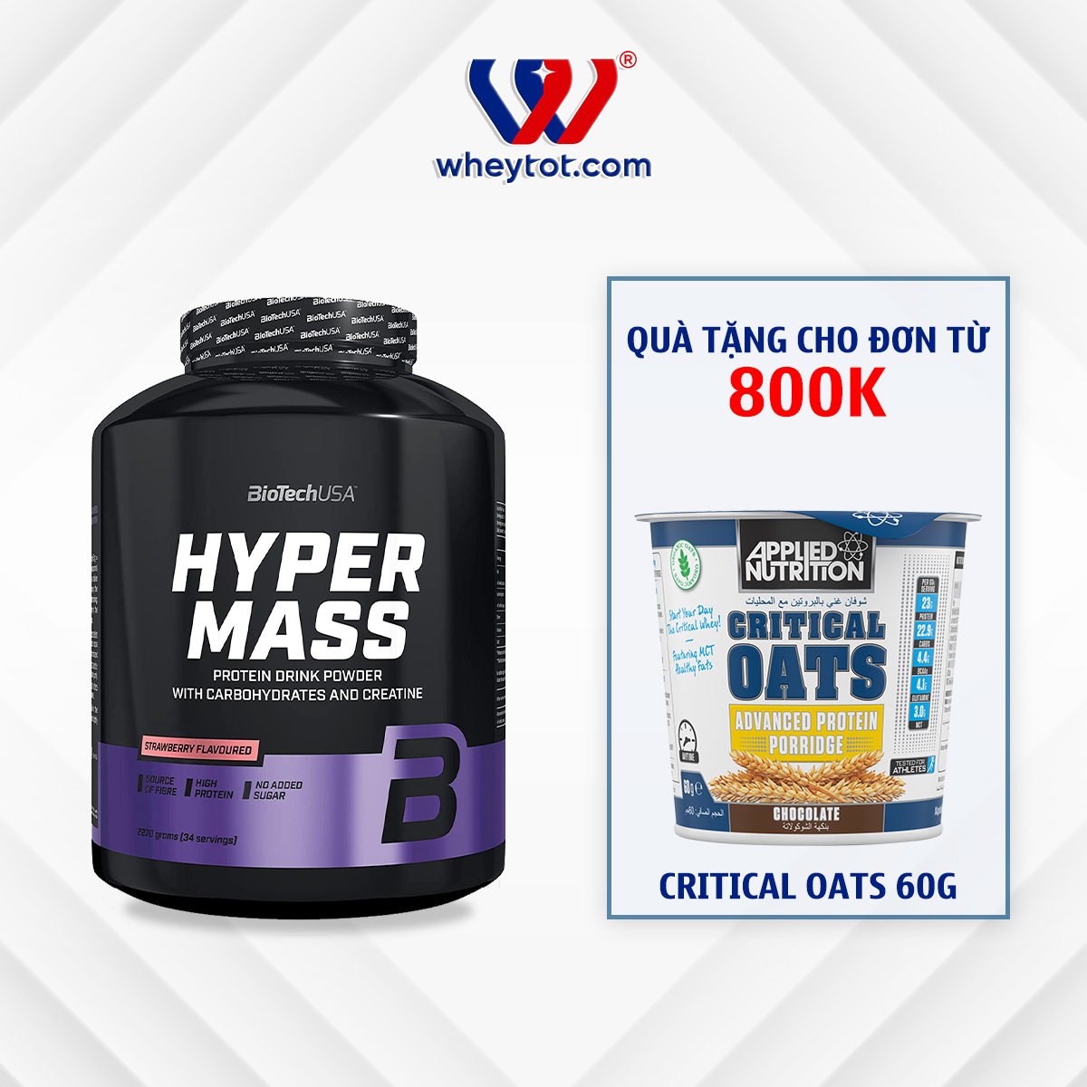 Sữa tăng cân tăng cơ biotech usa hyper mass 4kg