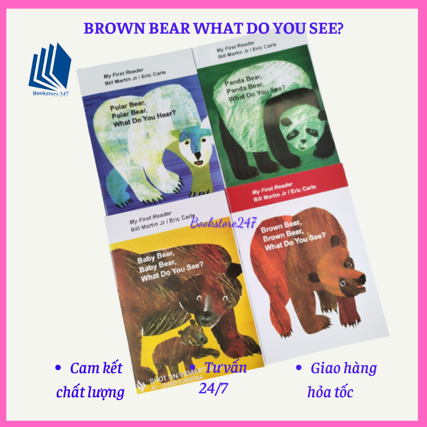 Brown bear what do you see? bộ 4q a5- tặng file mp3
