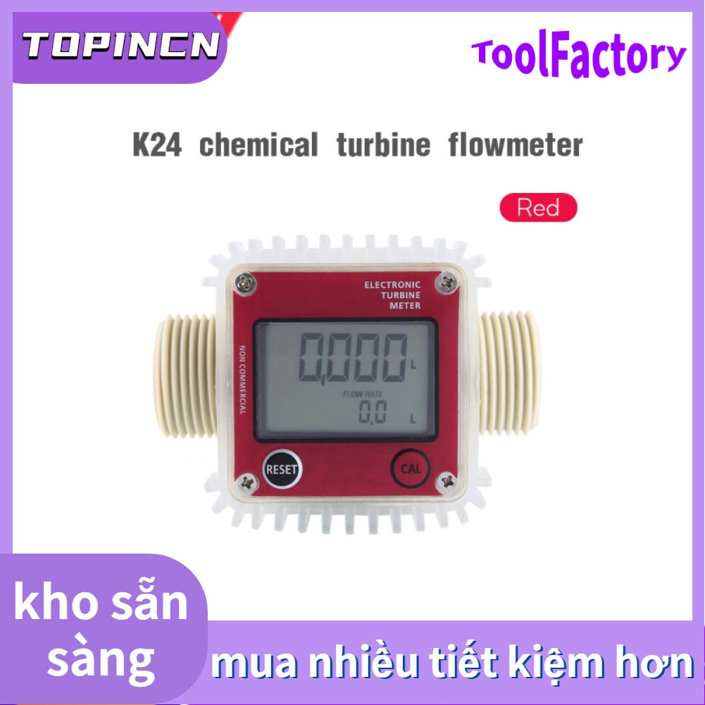[Quality assurance]Đồng Hồ Đo Lưu Lượng Nhiên Liệu Diesel Kỹ Thuật Số Tuabin LCD K24, Cho Hóa Chất Lỏng Nước Biển AU