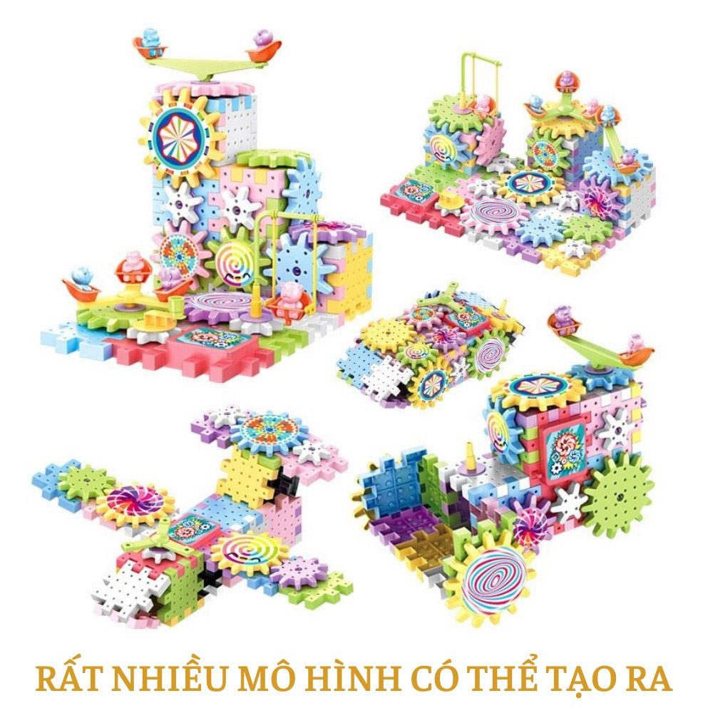 Đồ chơi trẻ em xếp hình bánh răng ,xếp hình thông minh cho bé phát triển tư duy sáng tạo .