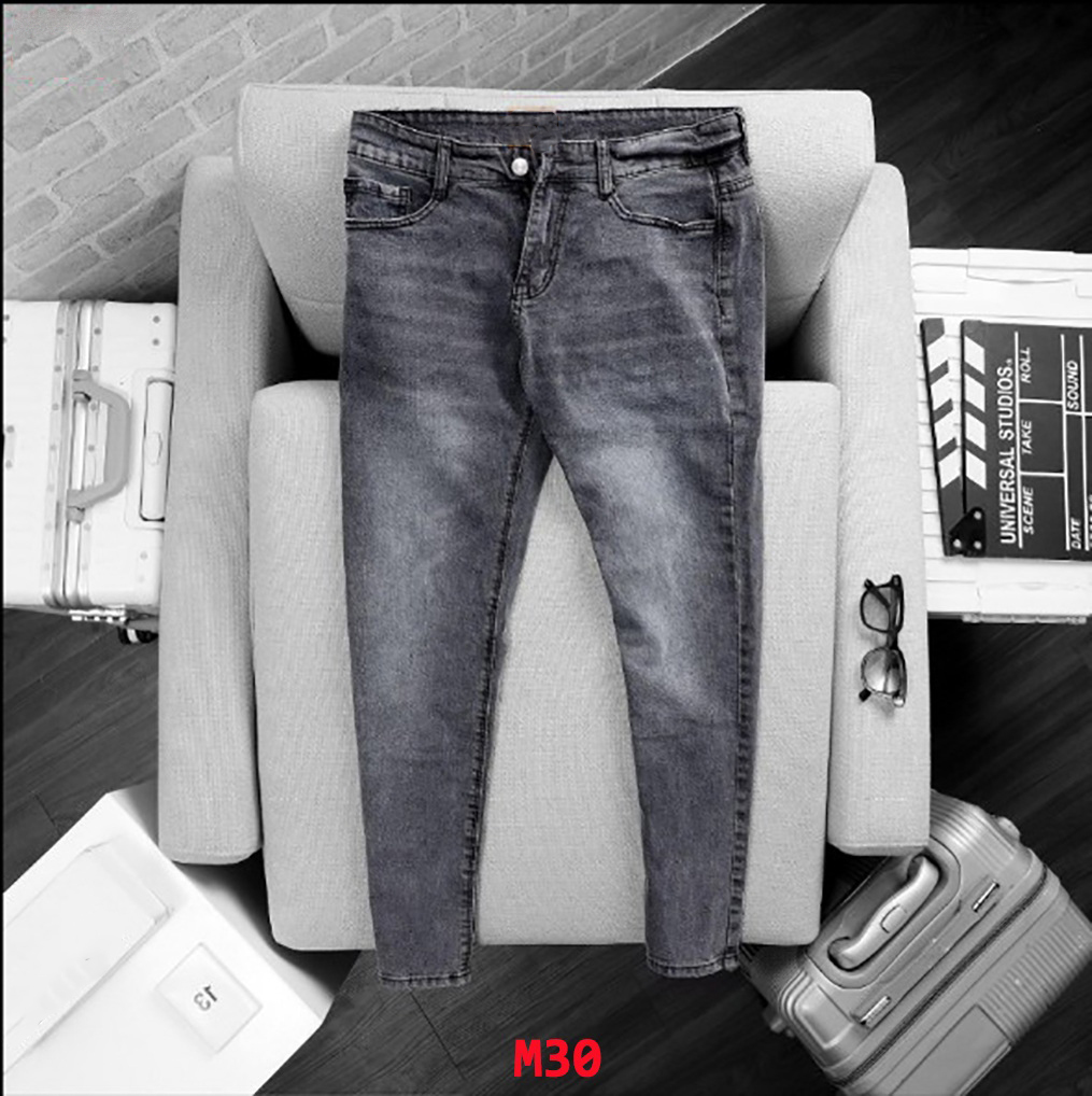 Quần jean nam chất bò cao cấp Jean co dãn 4 chiều cực đẹp form dáng skinny chuẩn_JEANCD213