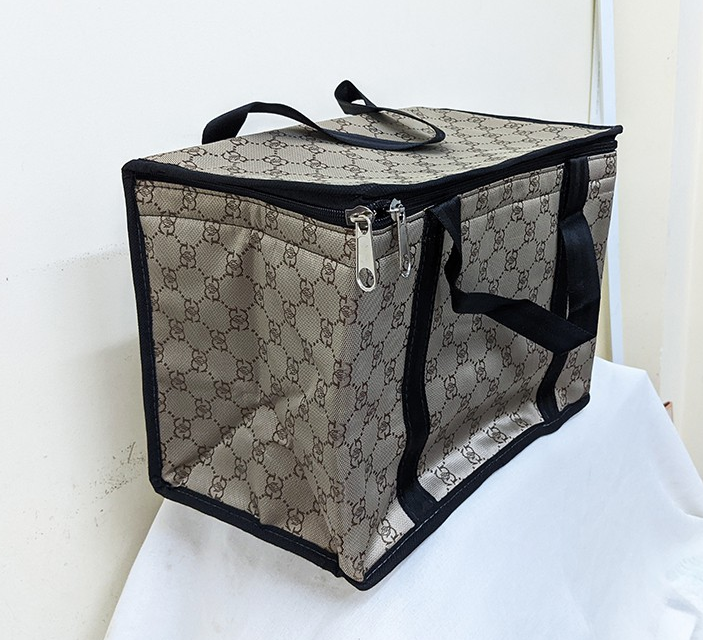 túi vải canvas lót da đựng hàng hóa size to - ngang 70cm x cao 55cm x rộng 38cm
