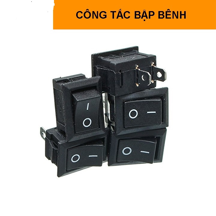 Combo 5 công tắc bập bênh kcd11-101 6a 250v 2 chân