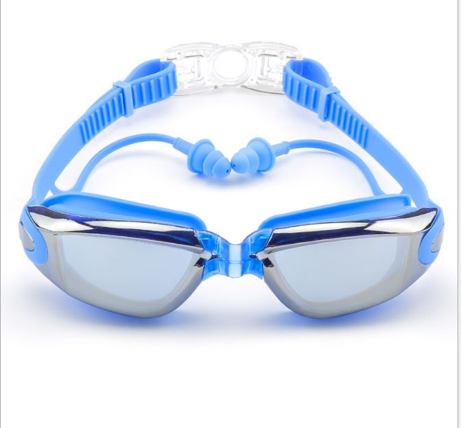 Kính Bơi Tráng Gương Kèm Bịt Tai Silicon, Chống Mờ, Chống Nước, Chống Tia UV Chính Hãng Đại Nam Sport Cao Cấp