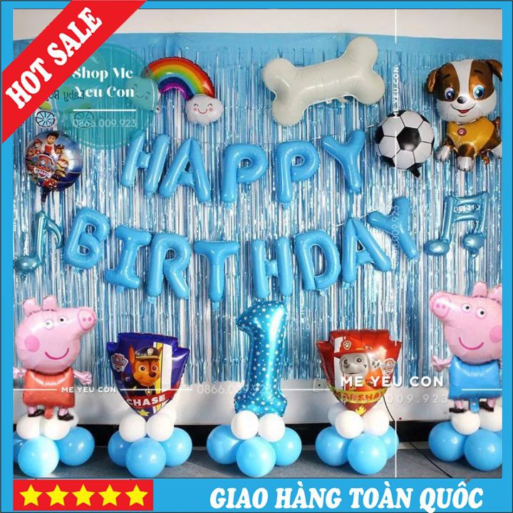 Combo set đồ trang trí sinh nhật bé trai Angry Birds  Cửa hàng shop bán  các loại bong bóng trang trí Kool Style
