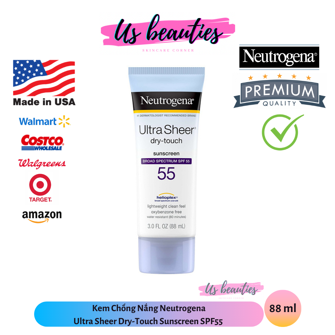 Kem Chống Nắng Neutrogena Ultra Sheer Dry-Touch Sunscreen SPF55 88ml