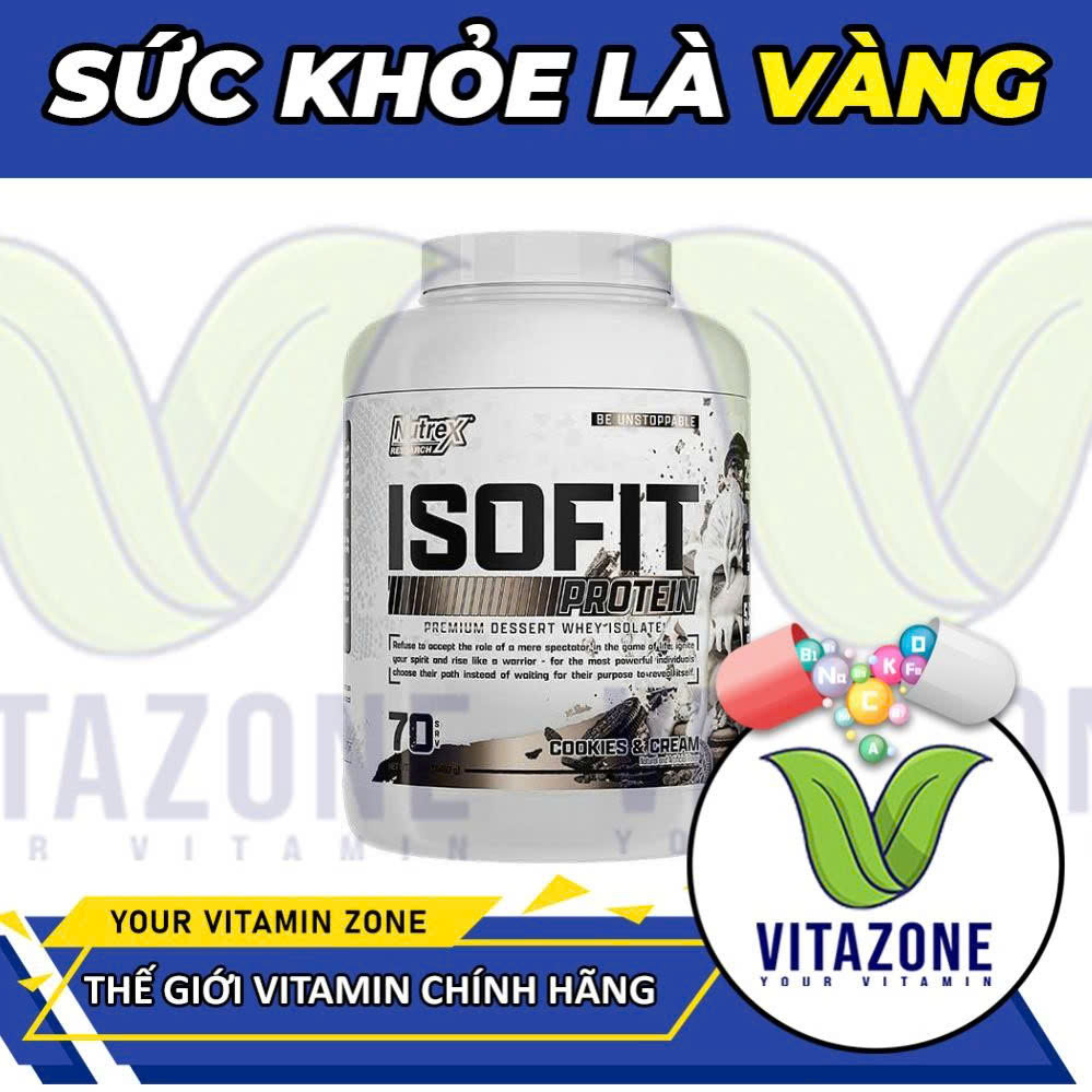 [Genuine Product] Strengthen Your Muscles with Nutrex Isofit Whey Isolate Protein (5Lbs)