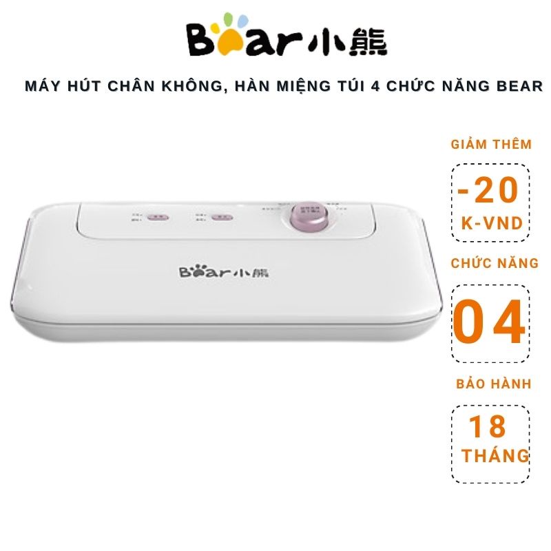 Máy hút chân không Bear FKJ và hàn miệng túi hàng