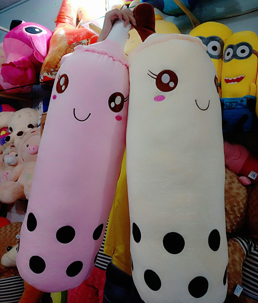 GẤU BÔNG GỐI ÔM TRÀ SỮA SIÊU TO