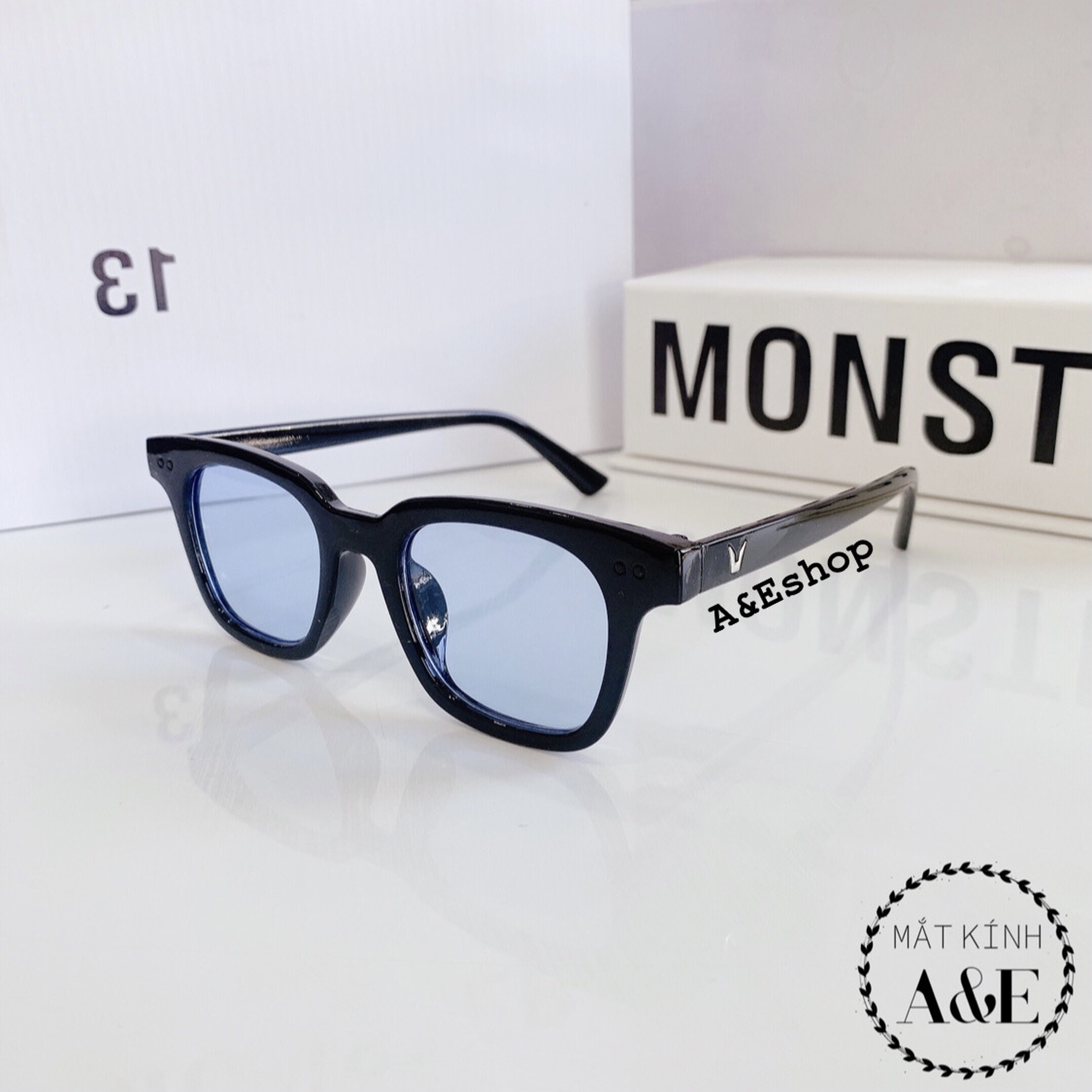 GỌNG KÍNH CẬN NHỰA CHỮ V VUÔNG NAM NỮ NHIỀU MÀU CỰC ĐẸP